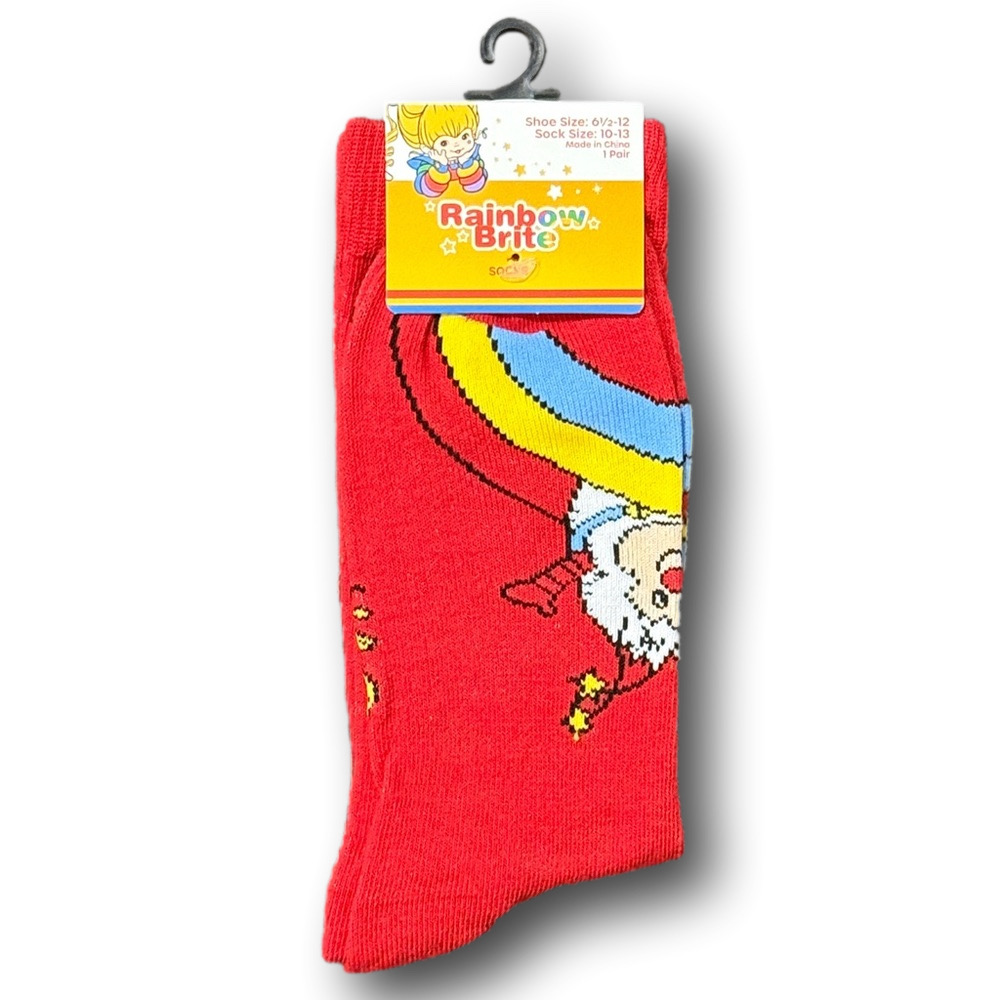 3/$20 Rainbow Brite & Twink Retro Funny Novelty Crew Socks - NWT